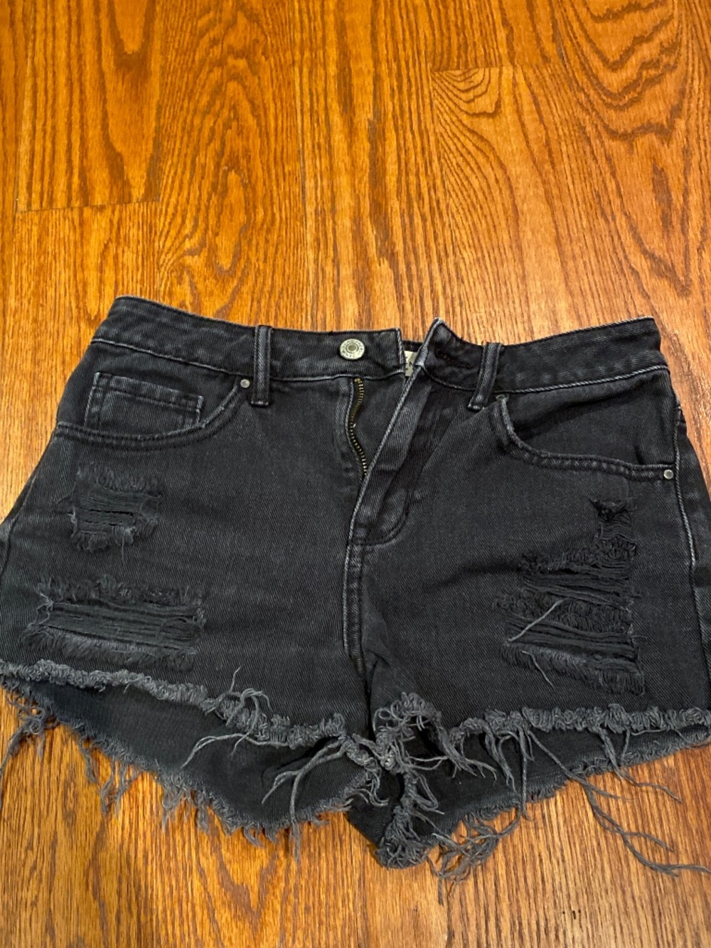 Pacsun black high rise denimshort